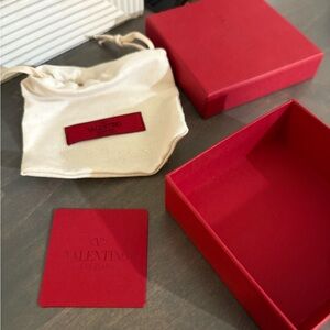 Valentino Garavani Empty Red Wallet Accessory Box
